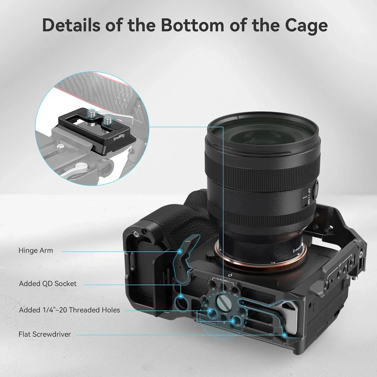SmallRig Full Cage for Sony Alpha 7R V / Alpha 7 IV / Alpha 7S III / Alpha 1 / Alpha 7R IV at PROCAM | procam.com