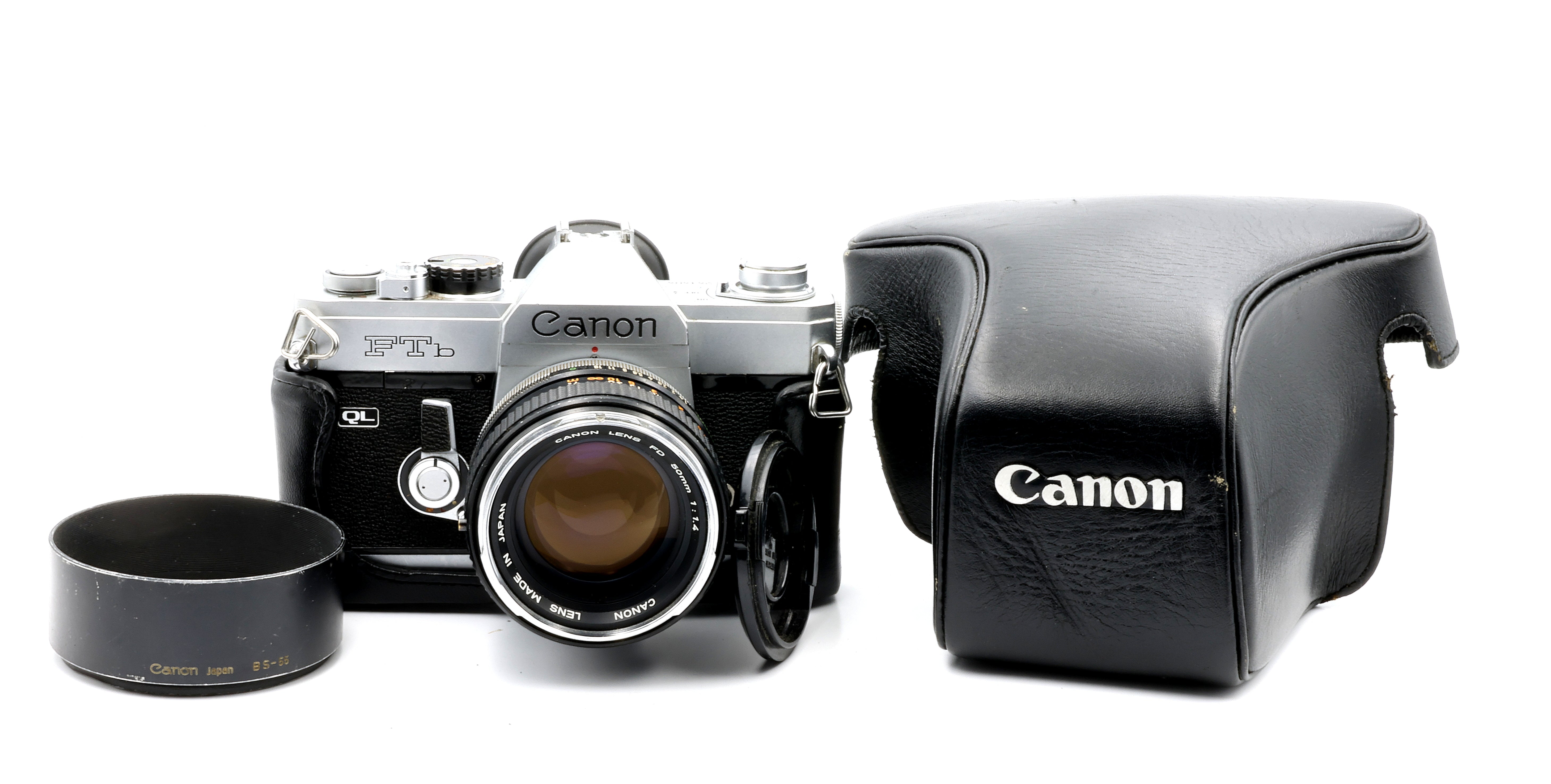 USED * Canon FTb QL 35mm Film Camera W/ Canon FD 50mm f/1.4 Lens