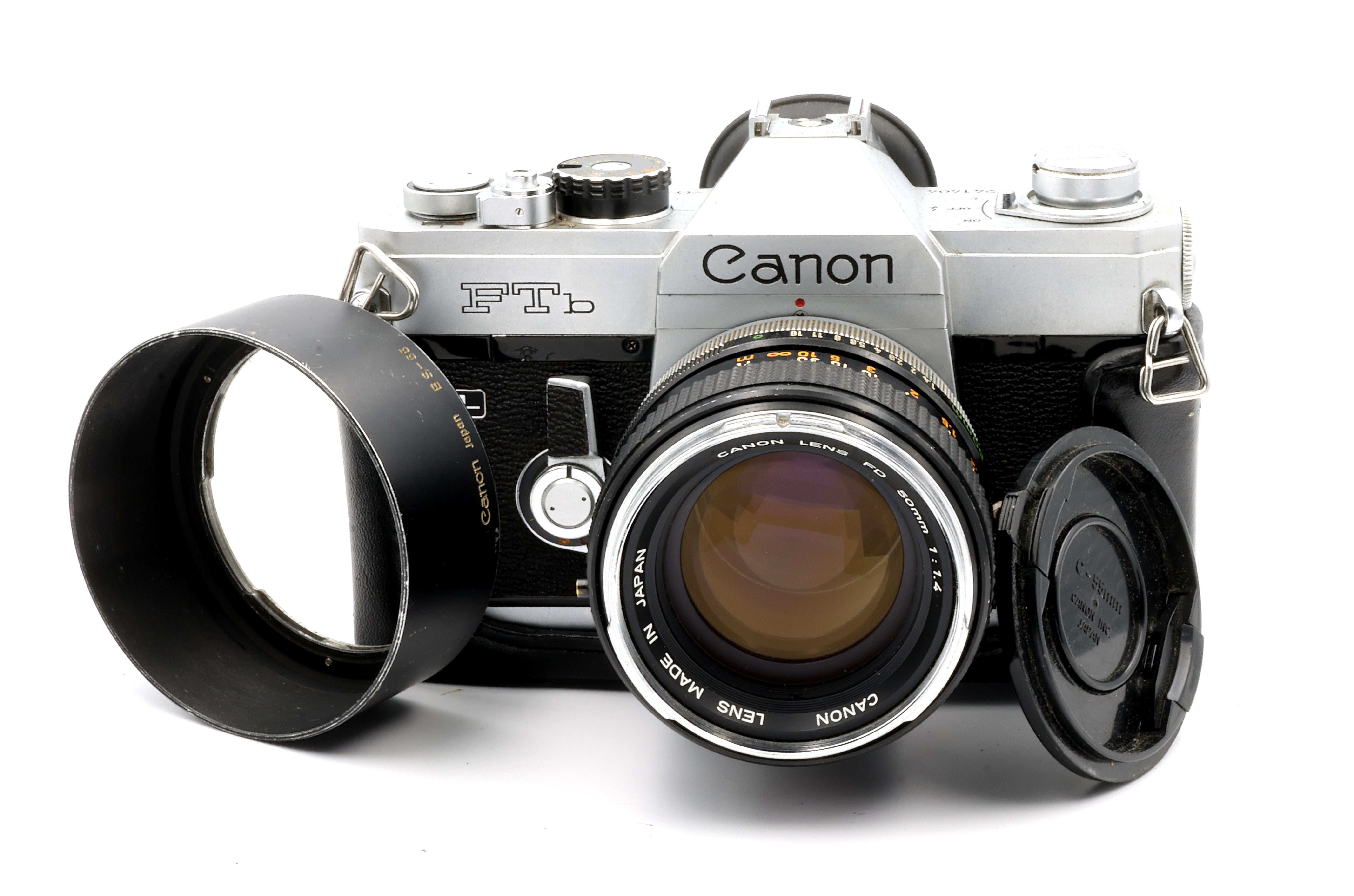 * USED * Canon FTb QL 35mm Film Camera W/ Canon FD 50mm f/1.4 Lens and Case