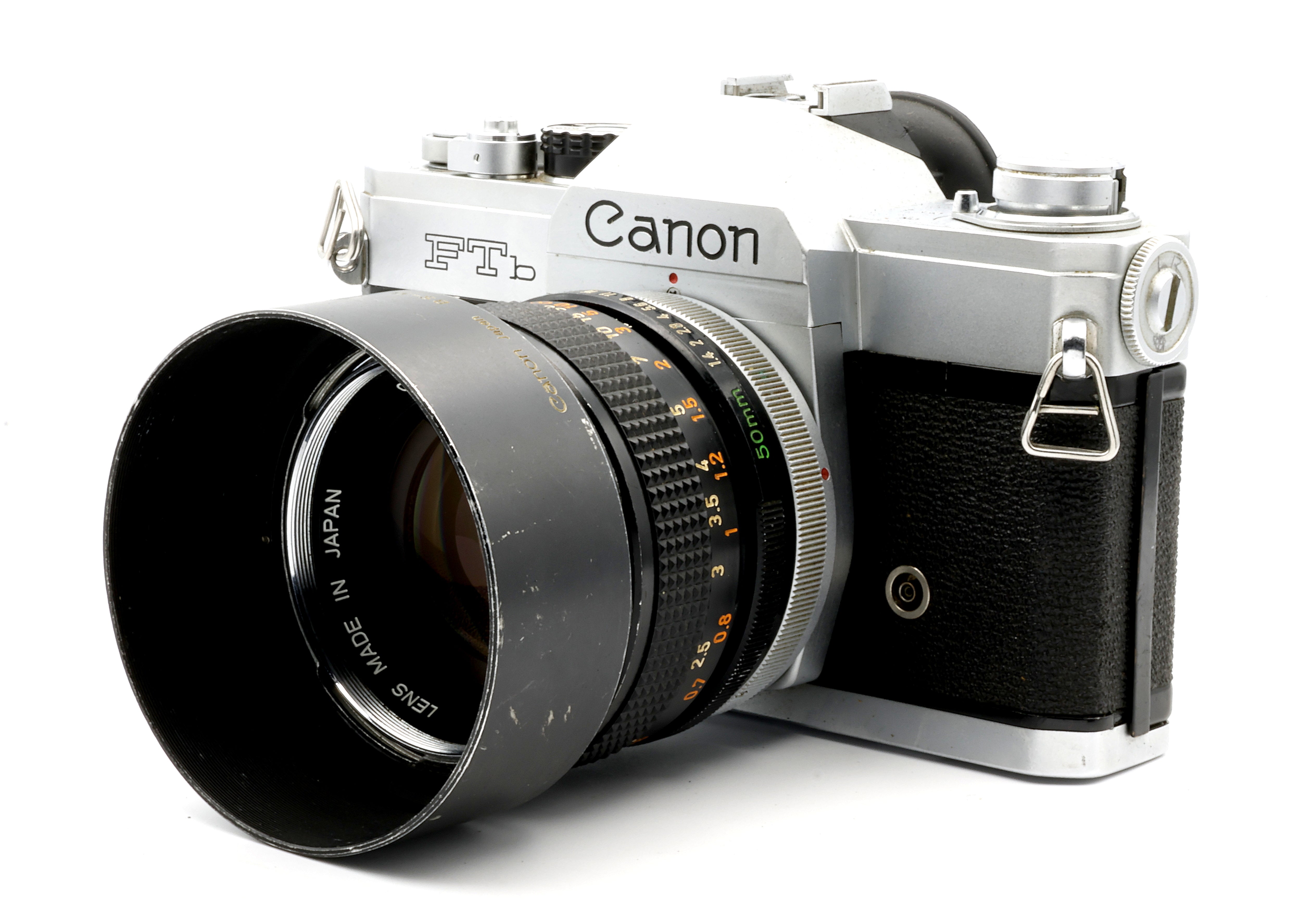 USED * Canon FTb QL 35mm Film Camera W/ Canon FD 50mm f/1.4 Lens