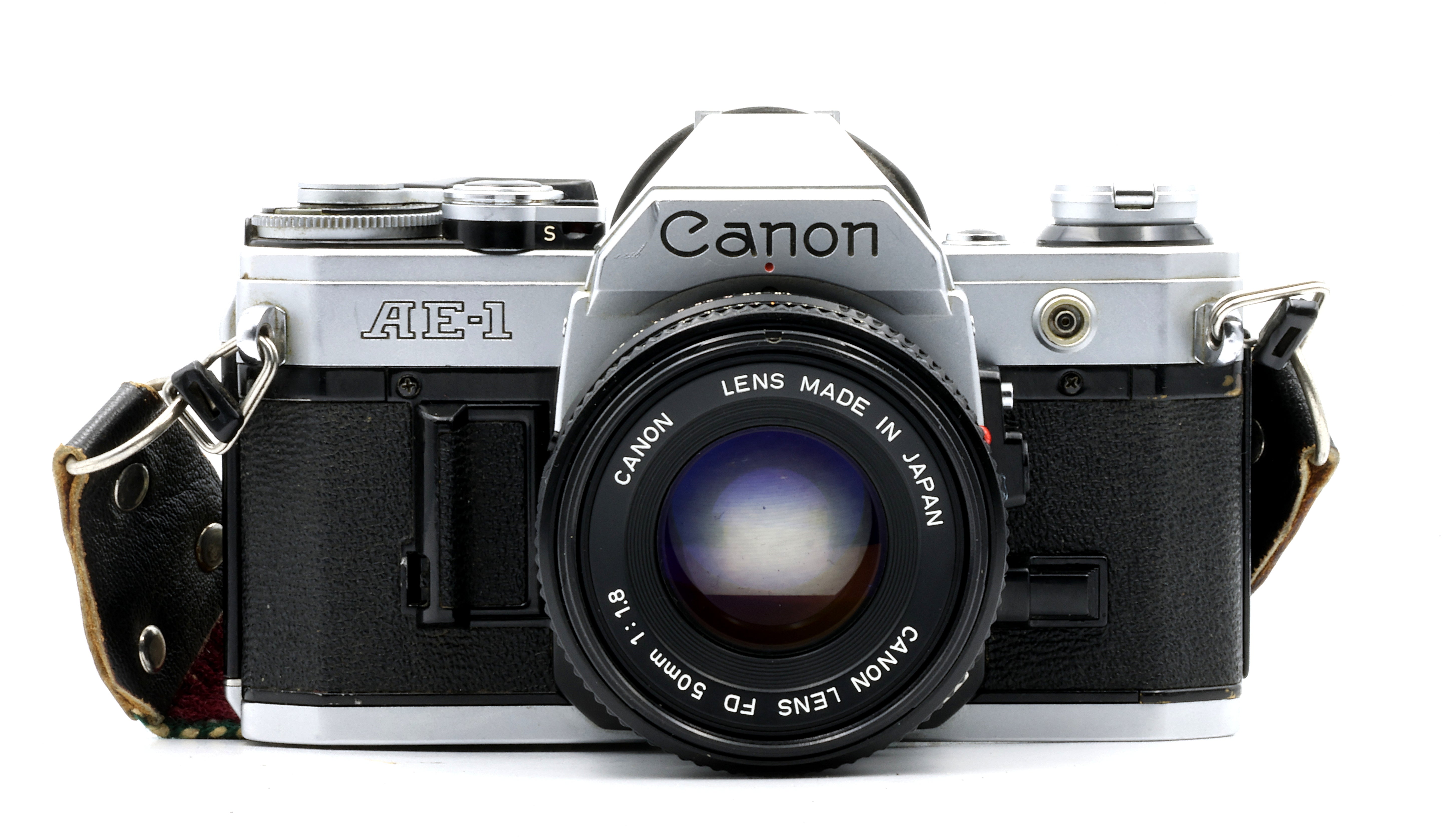 * USED * Canon AE-1 35mm Film SLR with Canon FD 50mm 1.8 Lens