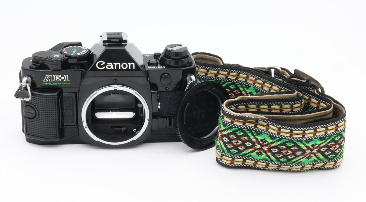 * USED * Canon AE-1 Program SLR Film Camera (Black)