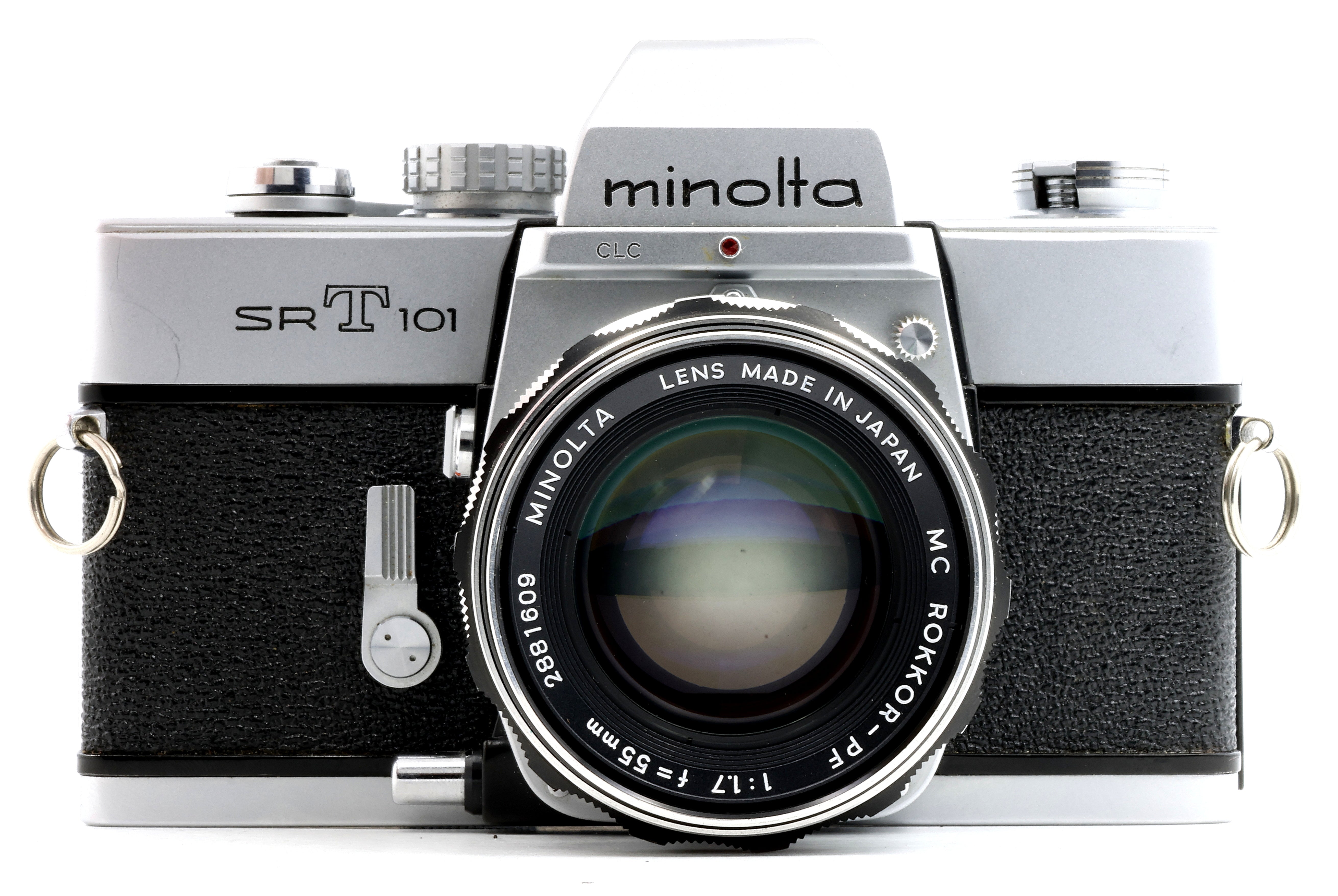 * USED * MINOLTA SRT101 35mm SLR Film Camera with Minolta MC Rokkor-PF 55mm f/1.7 Lens