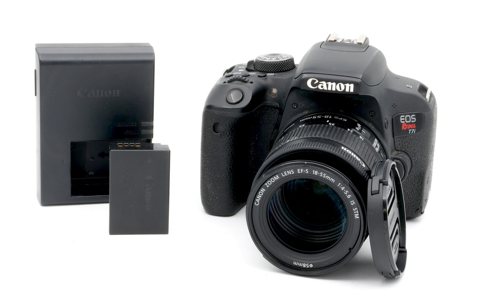 *USED* Canon T7i DSLR Camera SHUTTER 33887 with Canon 18-55mm F/4-5.6 IS STM Lens