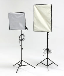 * USED * Westcott Two Softbox Flourescent Bulb Light Kit