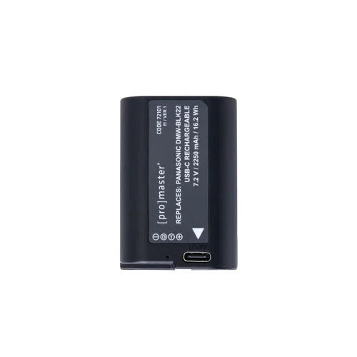 ProMaster DMW-BLK22 Li-ion Battery for Panasonic w/ USB-C Charging at PROCAM | procam.com