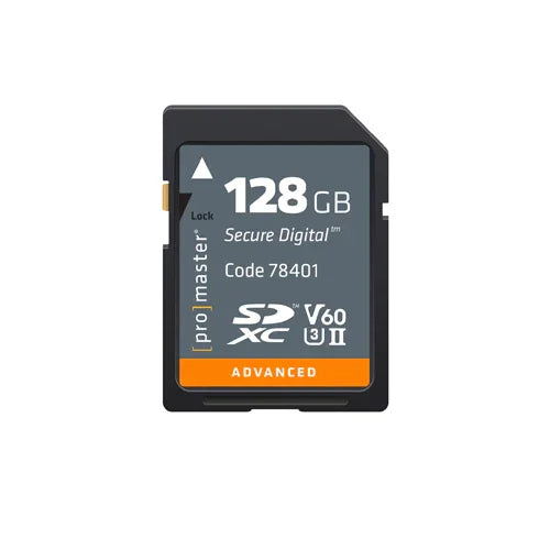 ProMaster SDXC Advanced UHS-II V60 Memory Card - 128GB at PROCAM | procam.com
