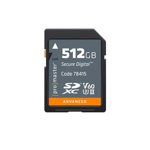 ProMaster SDXC Advanced UHS-II V60 Memory Card - 512GB at PROCAM | procam.com