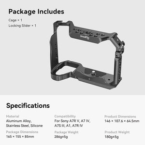 SmallRig Full Cage for Sony Alpha 7R V / Alpha 7 IV / Alpha 7S III / Alpha 1 / Alpha 7R IV at PROCAM | procam.com