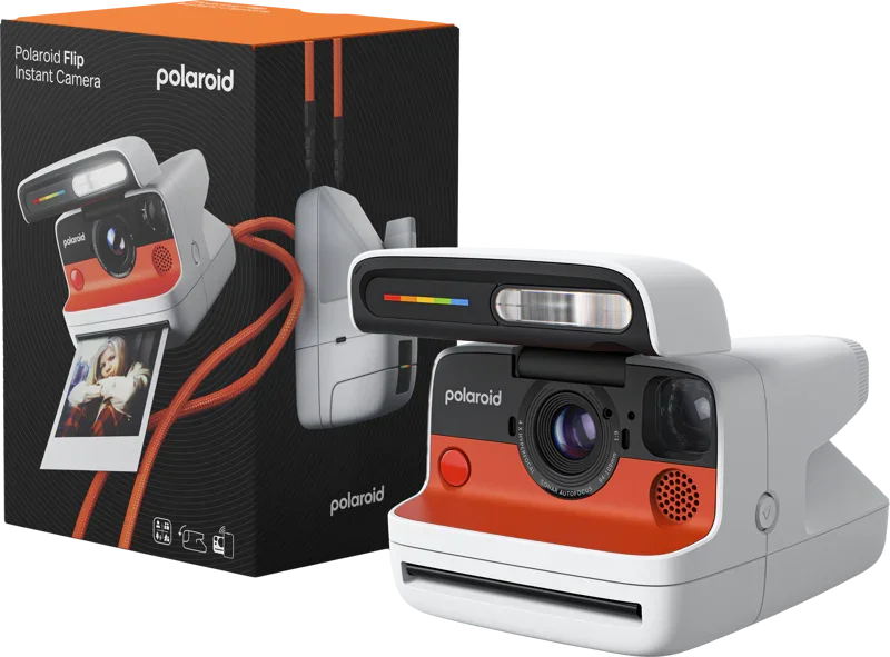 Polaroid Flip Instant Camera (White) + Color Film Bundle (8 Exposures) at PROCAM | procam.com