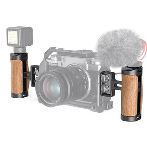 SmallRig Mini Wood Side Handle with Dual 1/4"-20 Screw Mount at PROCAM | procam.com