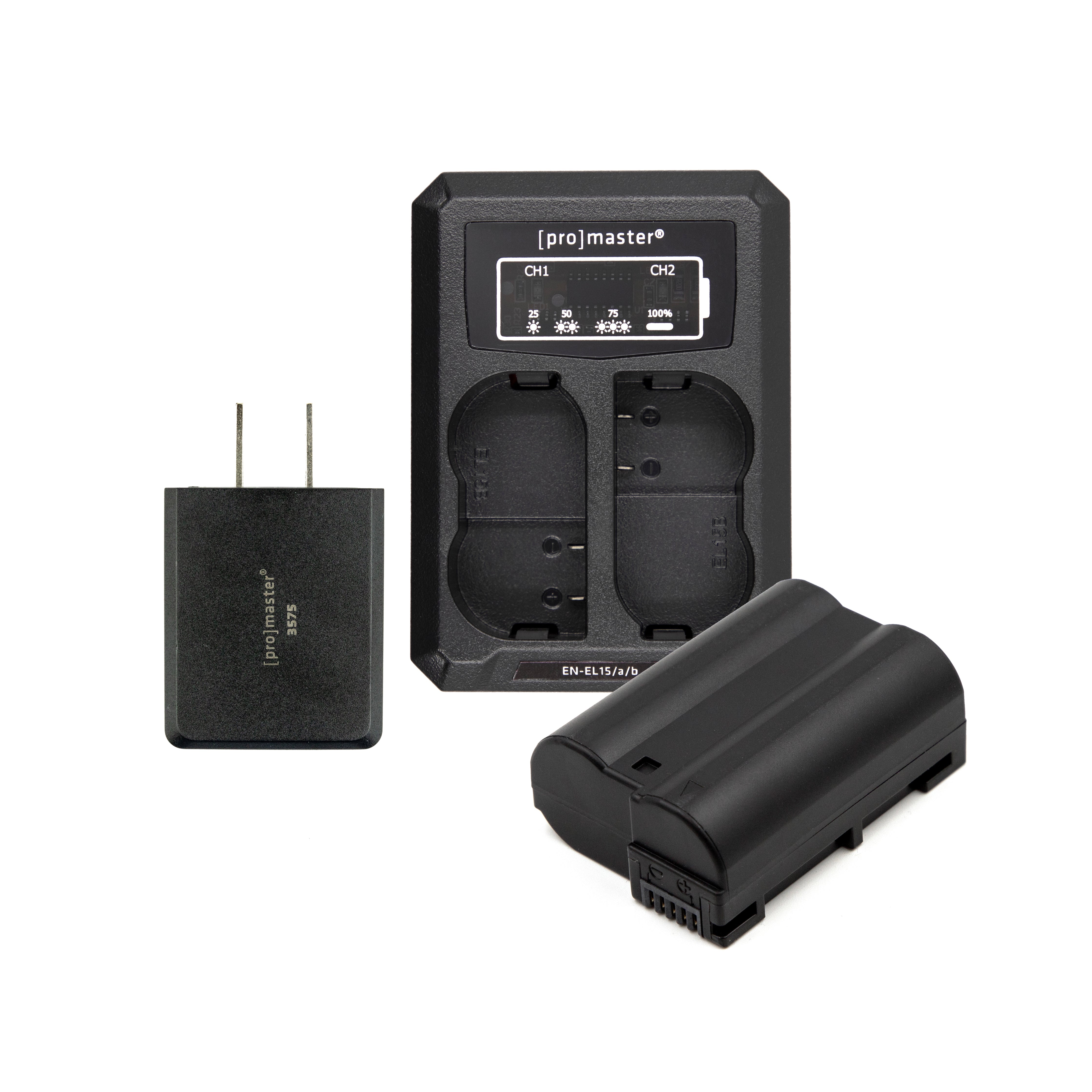 ProMaster Battery & Charger Kit for Nikon EN-EL15c (v2) - Works