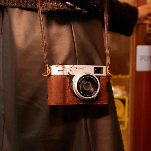 SmallRig Leather Half Case Kit for FUJIFILM X100VI at PROCAM | procam.com