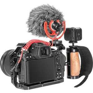 SmallRig Mini Wood Side Handle with Dual 1/4"-20 Screw Mount at PROCAM | procam.com