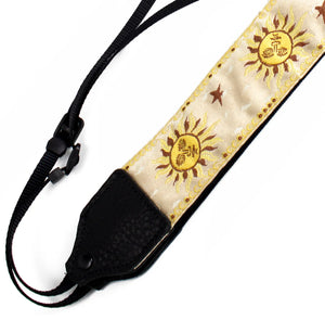 Perri's Leathers Ltd. 2" Jacquard Camera Strap (Gold Suns) at PROCAM | procam.com