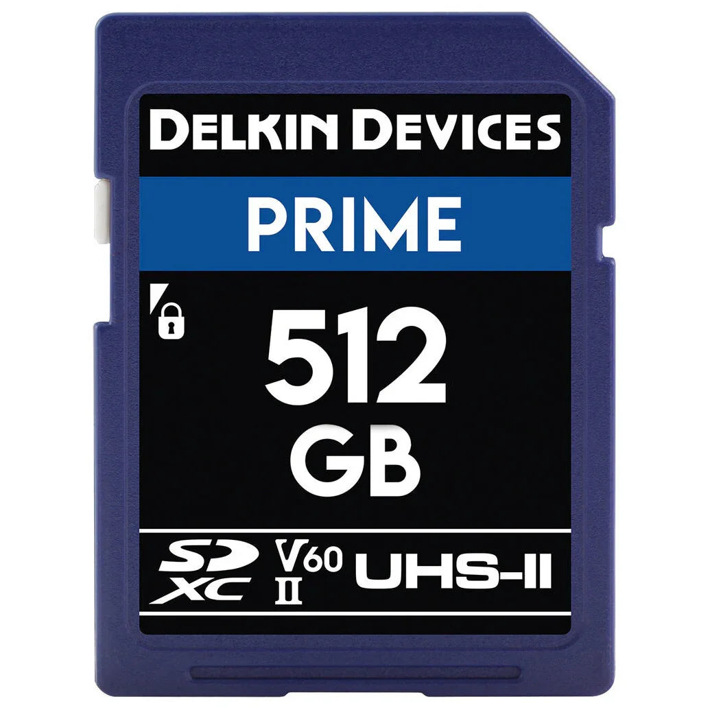 Delkin Devices PRIME UHS-II (V60) SD Memory Card - 512GB at PROCAM | procam.com