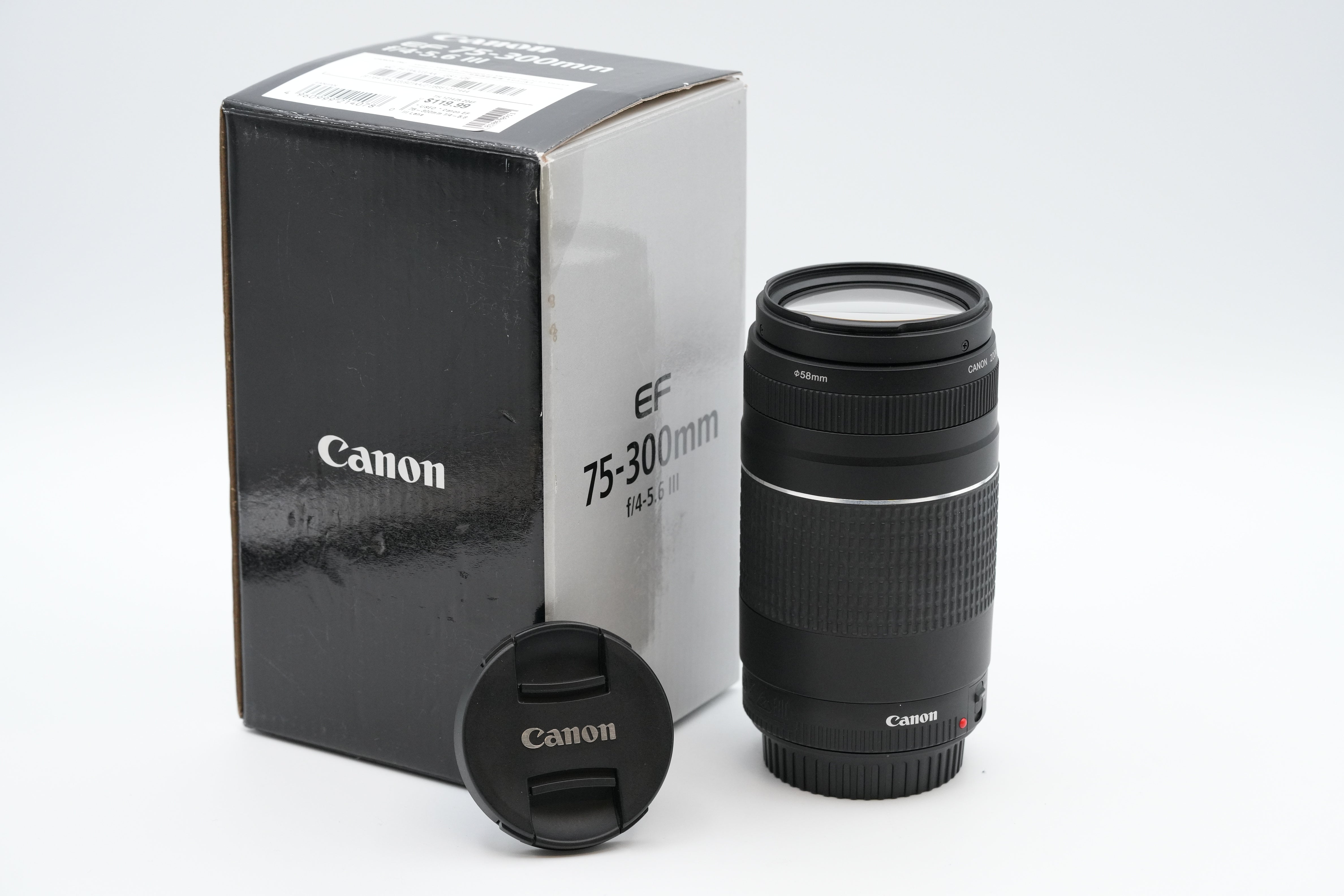 * USED * Canon EF 75-300mm f/4-5.6 III Lens