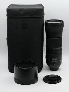 * USED * Sigma 150-600mm f/5-6.3 DG OS HSM Contemporary Lens for Nikon F W/ Lens Case
