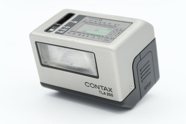 * USED * Contax TLA200 Shoe Mount Flash For G1/G2 (Silver)