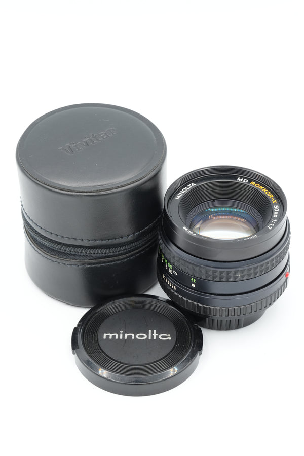 * USED * Minolta MD ROKKOR-X 50mm f/1.7 Lens
