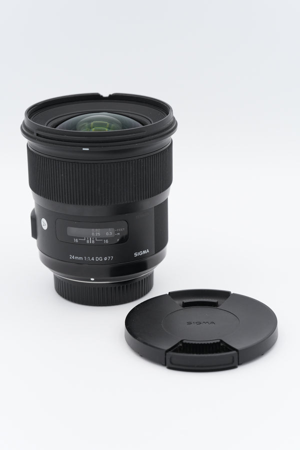 * AS IS * Sigma 24mm f/1.4 DG HSM Art Lens for Nikon F