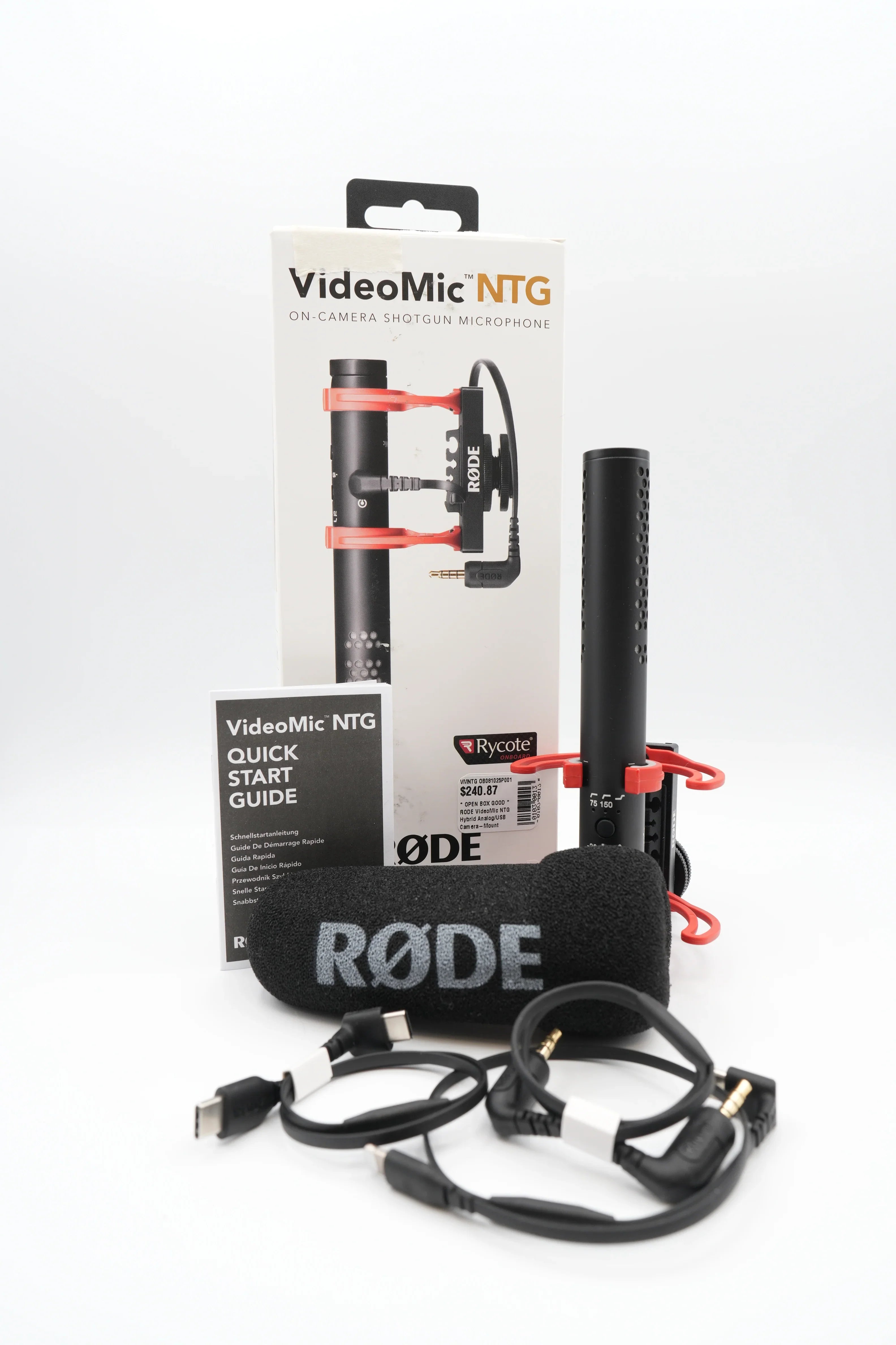 * OPEN BOX * Rode VideoMic NTG Hybrid Analog/USB Camera-Mount Shotgun Microphone at PROCAM | procam.com