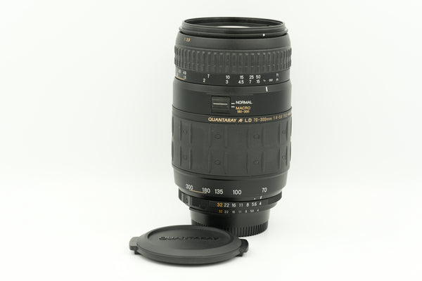 * USED * Quantaray AF LD 70-300mm f/4-5.6 Tele-Macro Lens for Nikon F