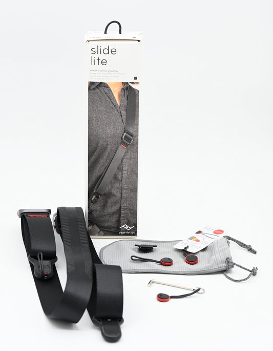 * OPEN BOX EXCELLENT * Peak Design SLL-BK-3 SlideLITE Camera Strap (Black)