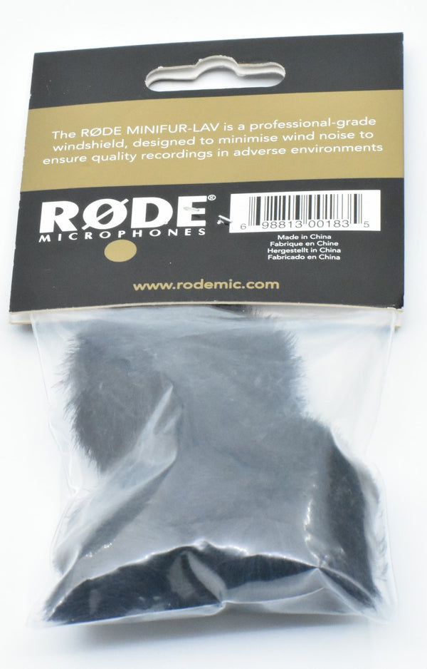 ***OPEN BOX*** Rode MINIFUR-LAV Synthetic Fur Windshield for Lavalier Microphones New x3 001