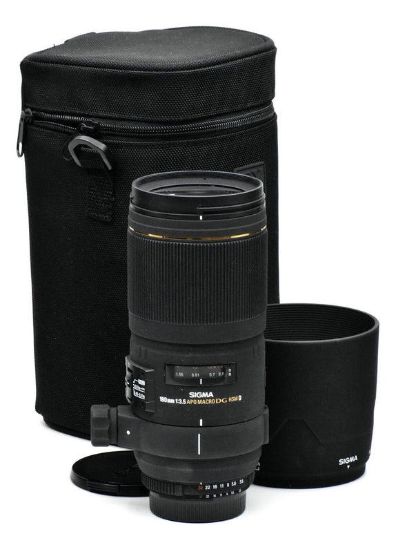 ***USED***Sigma 180mm f3.5 APO Macro DG HSM D for Nikon F mount