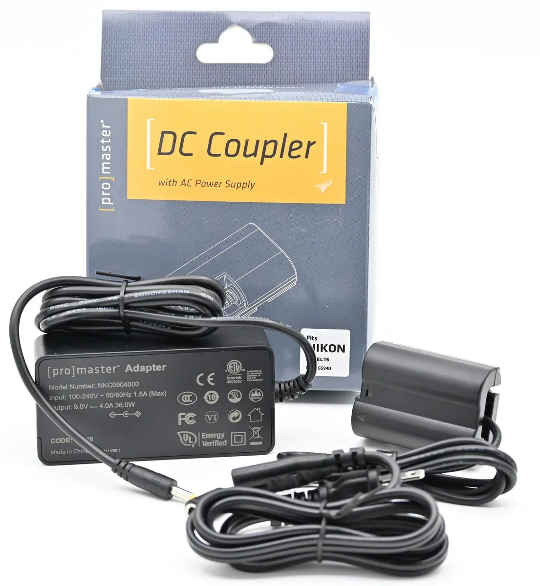 * OPEN BOX EXCELLENT * ProMaster DC Coupler with AC Power Supply for Nikon EN-EL15 at PROCAM | procam.com
