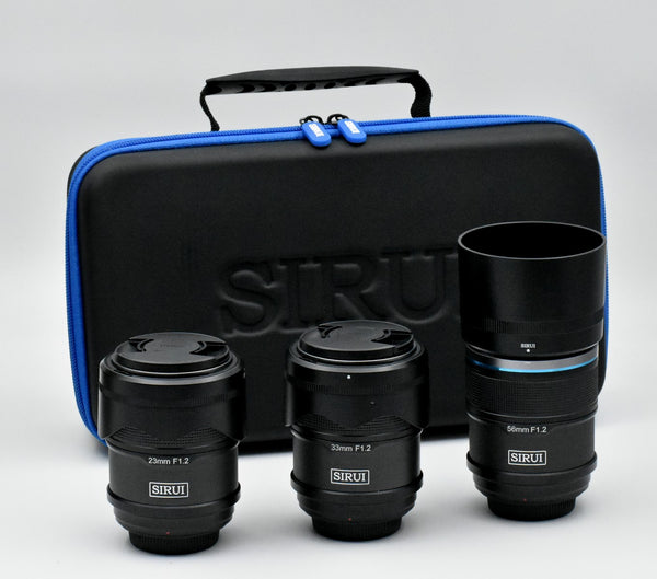 ***USED***  Sirui Sniper f/1.2  3-Lens Kit with Case ( Fujifilm X-Mount )