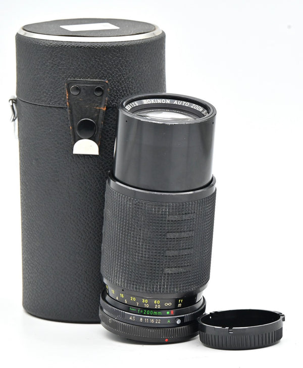 * USED * Rokinon Auto Zoom Super Coated 80-200mm F4.5 for Canon FD Mount