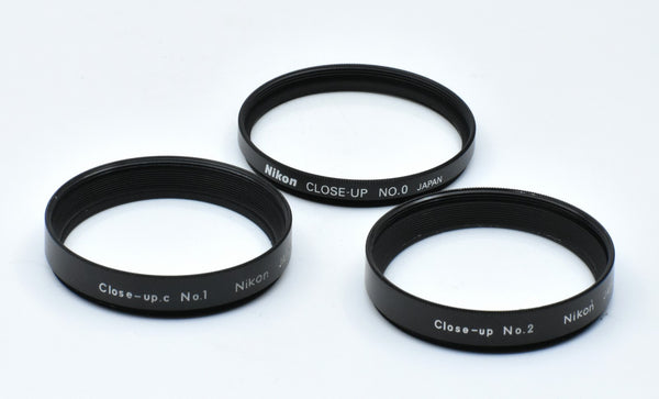 ***USED*** Nikon 52mm Close-Up Filter Set (# 0, 1, and  2)