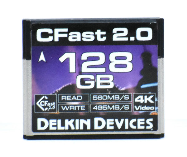 ***USED*** Delkin Devices 128GB CFast 2.0 Memory Card (560MB/s Read 495MB/s Write)