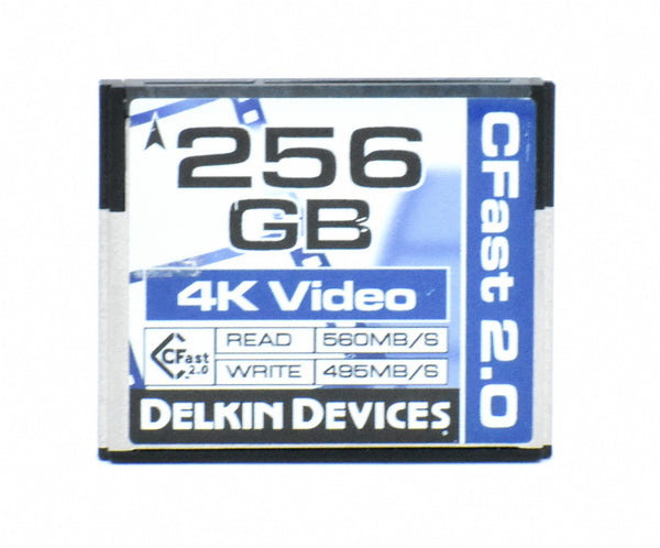 ***USED*** Delkin Devices 256GB CFast 2.0 Memory Card (560MB/s Read 495MB/s Write)