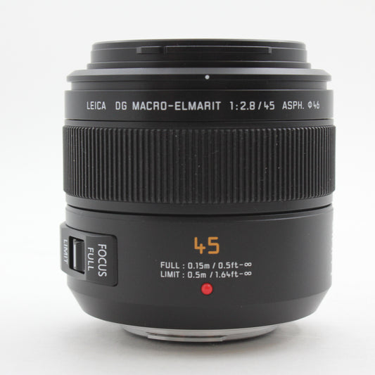 * OPEN BOX EXCELLENT * Panasonic Leica DG Macro-Elmarit 45mm f/2.8 ASPH. MEGA O.I.S. Lens