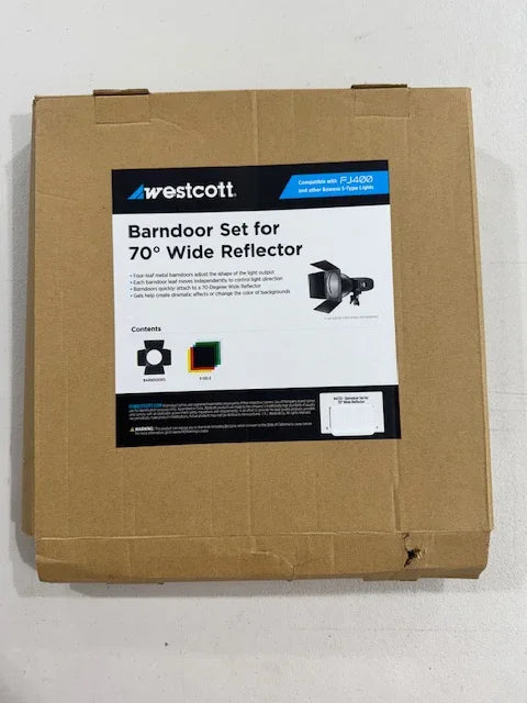 * OPEN BOX GOOD * Westcott Barndoor Set for 70° Wide Reflector at PROCAM | procam.com