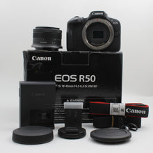 * OPEN BOX EXCELLENT * Canon EOS R50 Mirrorless Camera with RF-S 18-45mm f/4.5-6.3 IS STM Lens (Black)