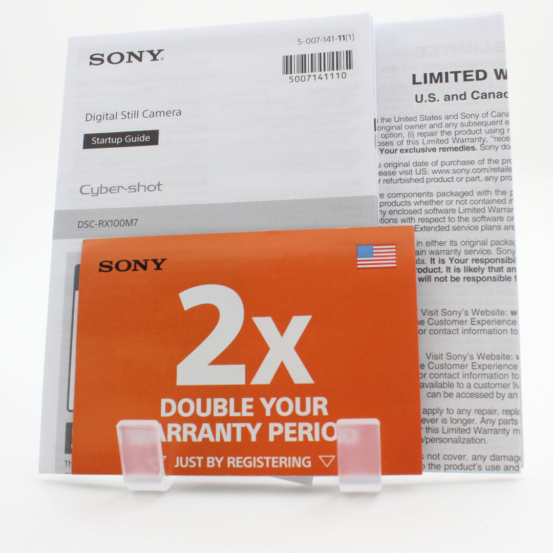 OPEN BOX EXCELLENT * Sony Cyber-shot DSC-RX100 VII Digital Camera