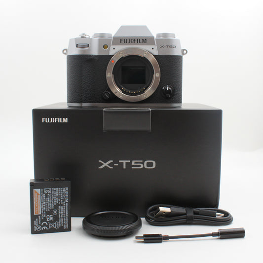 * OPEN BOX GOOD * Fujifilm X-T50 Mirrorless Camera (Silver)