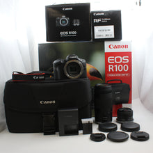 * OPEN BOX EXCELLENT * Canon EOS R100 Digital Camera with RF-S 18-45mm f/4.5-6.3 IS STM Lens and  RF 75-300mm f/4-5.6 Lens - Double Zoom Lens Kit
