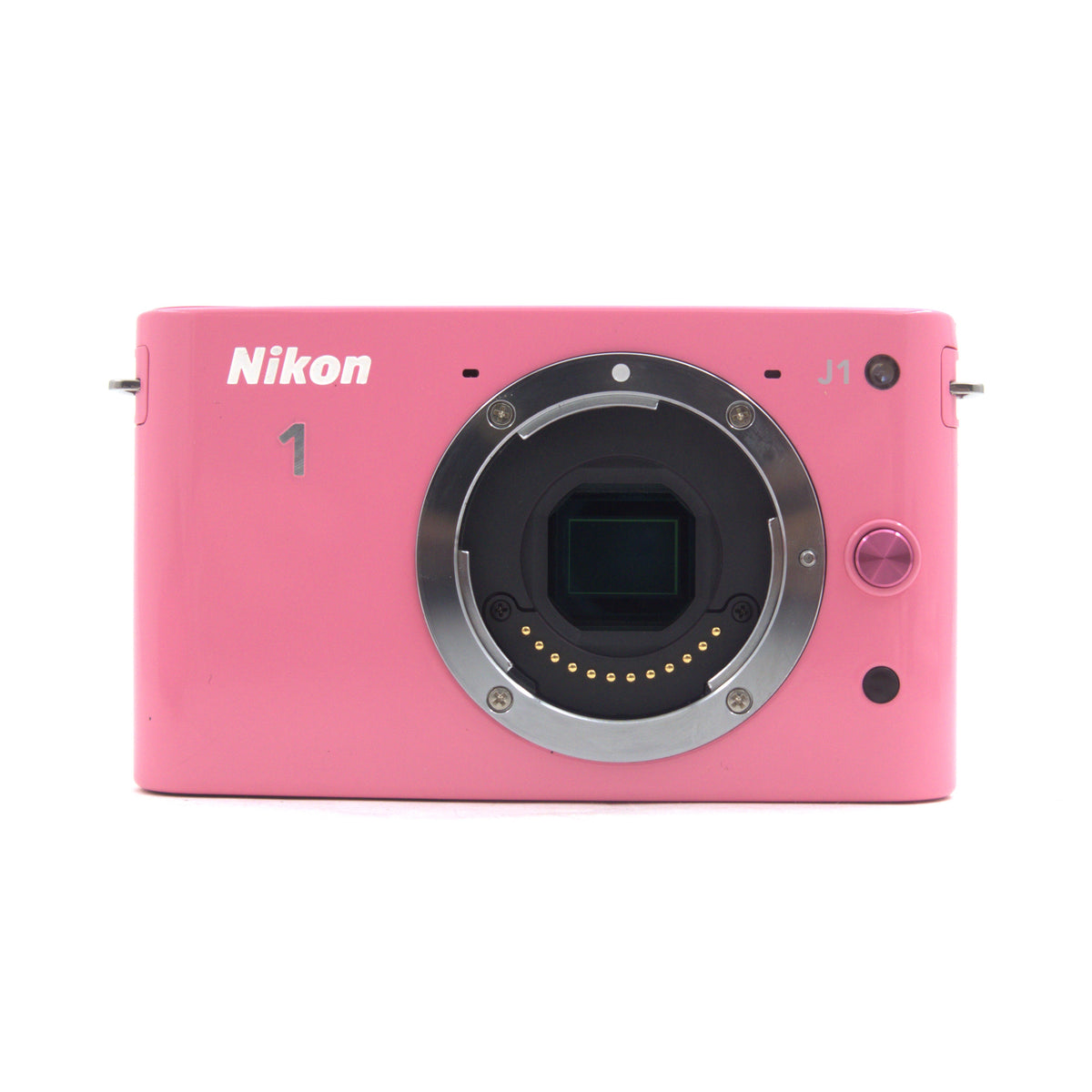 * USED * Nikon 1 J1 Pink Body w/Pink Case & Strap - 1935 Shutter Count