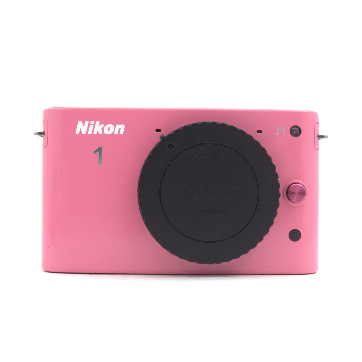 * USED * Nikon 1 J1 Pink Body w/Pink Case & Strap - 1935 Shutter Count
