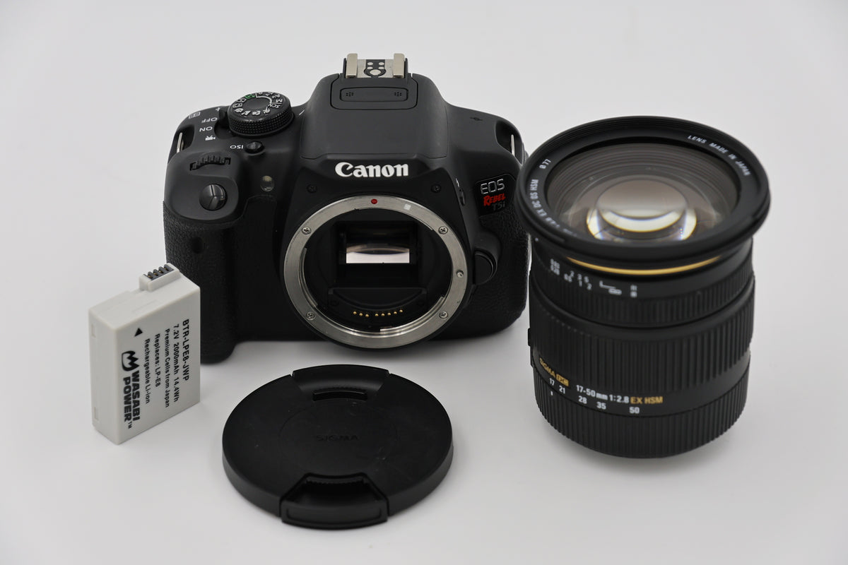 * USED * Canon EOS Rebel T5i  w/ Sigma 17-50mm  f/2.8 EX DC OS HSM Lens