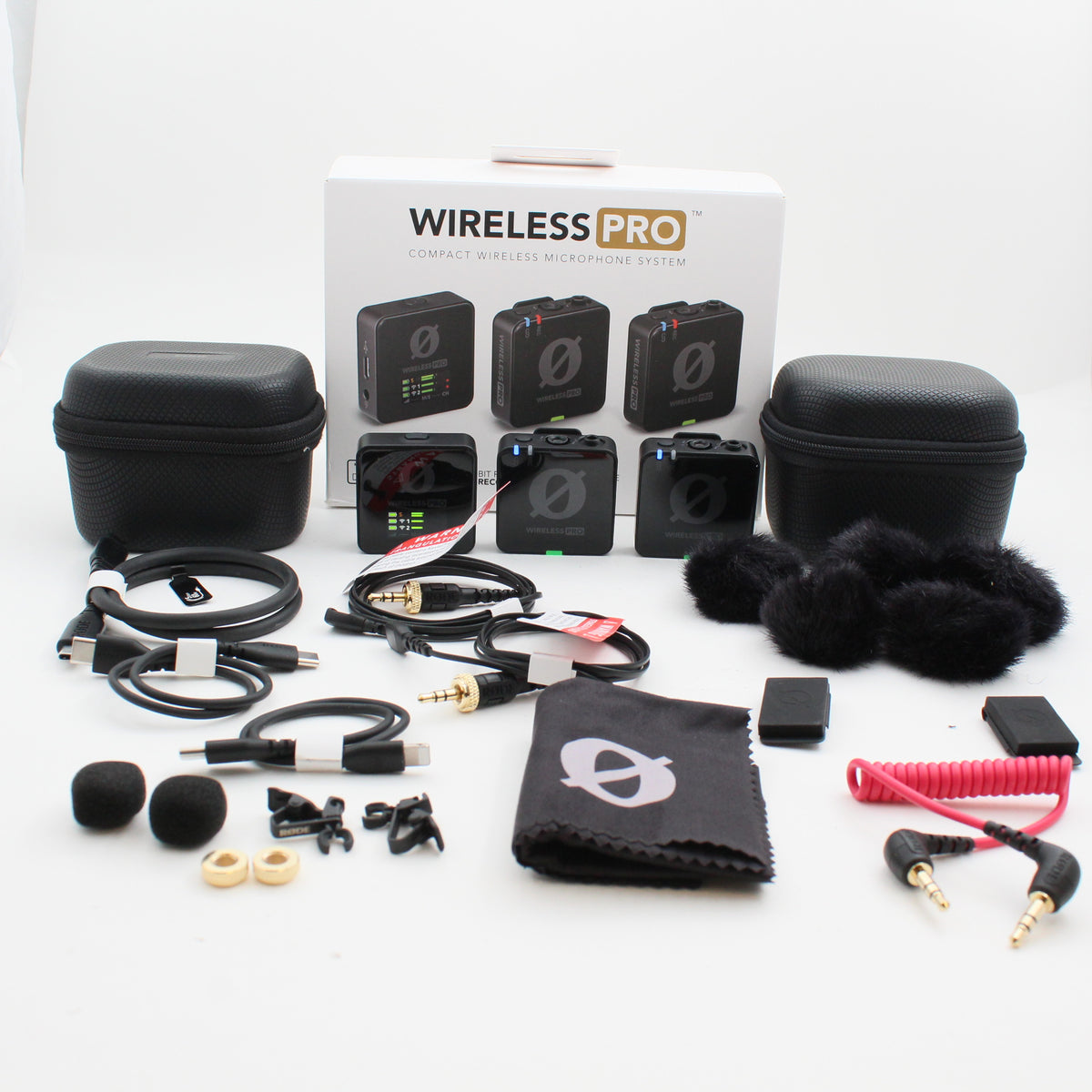 * OPEN BOX EXCELLENT * RODE Wireless PRO 2-Person Clip-On Wireless Microphone System/Recorder with Lavaliers (2.4 GHz)