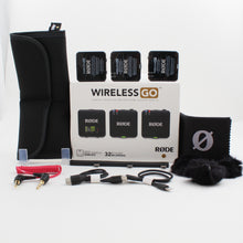 * OPEN BOX EXCELLENT * RODE Wireless GO (Gen 3) 2-Person Compact Digital Wireless Microphone System/Recorder (2.4 GHz, Black)