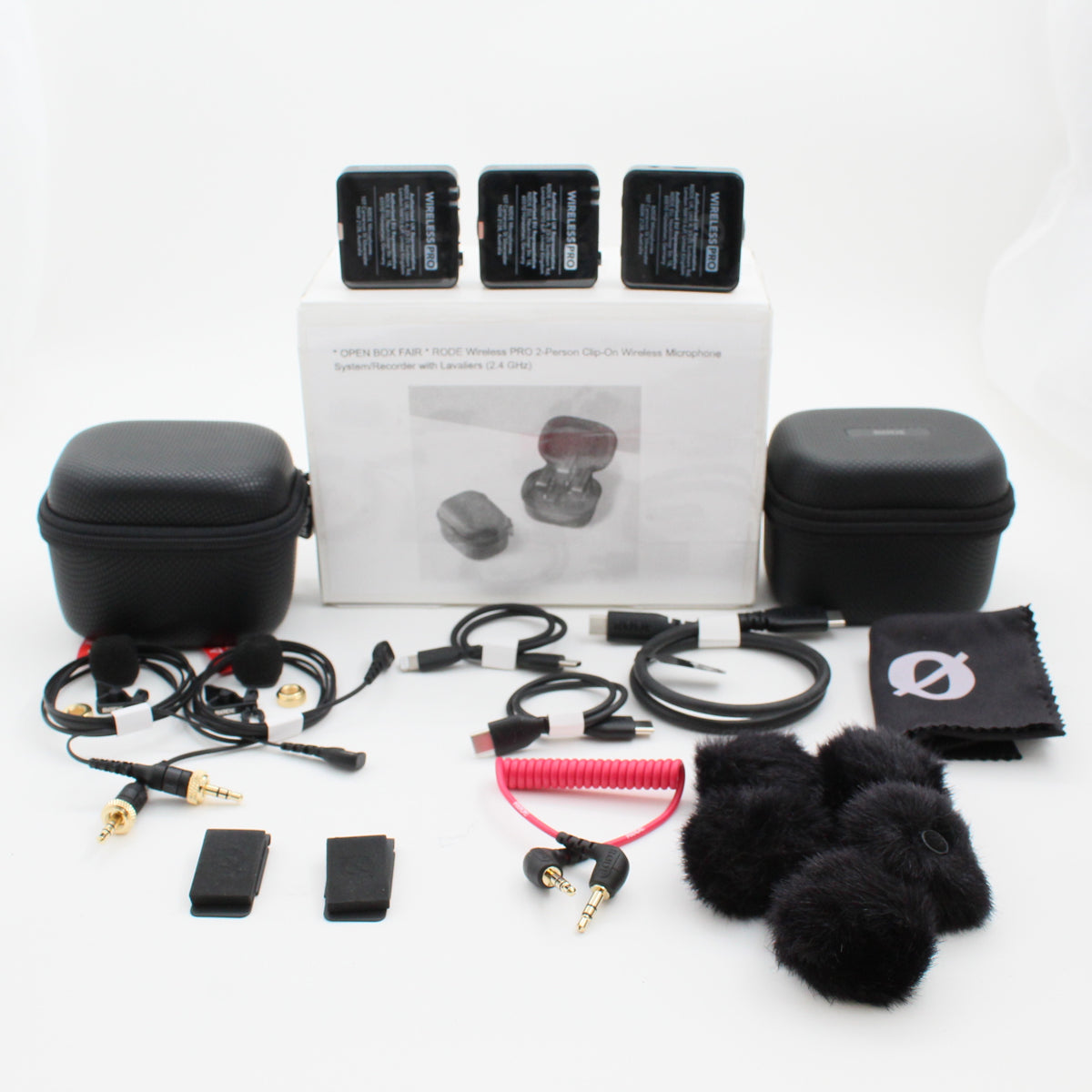 * OPEN BOX FAIR * RODE Wireless PRO 2-Person Clip-On Wireless Microphone System/Recorder with Lavaliers (2.4 GHz)