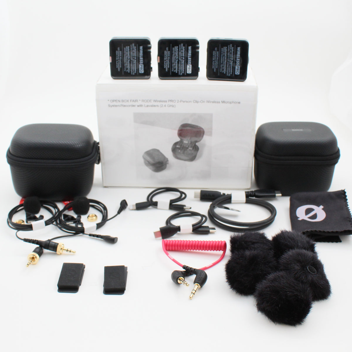 * OPEN BOX FAIR * RODE Wireless PRO 2-Person Clip-On Wireless Microphone System/Recorder with Lavaliers (2.4 GHz)