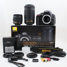 * USED * Nikon D5300 2 Lens Kit w/AF-P 18-55 f/3.5-5.6G VR & AF-P 70-300 f/4.5-6.3G ED Boxed 1469 Shutter Count